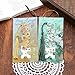 Uideyvi 2 Metal Bookmarks with Tassel, Oil Painting Sunflowers and Vase with Roses