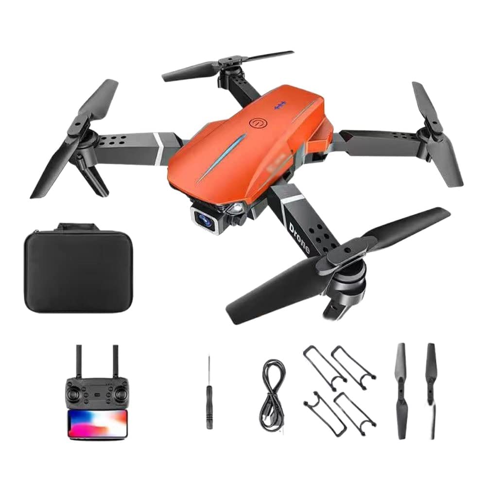 Składany dron FPV z podwójnym aparatem WiFi 8K HD dla początkujących i dzieci; RC Quadcopter 8000 metrów Odległość zdalnego sterowania, optyczne pozycjonowanie przepływu