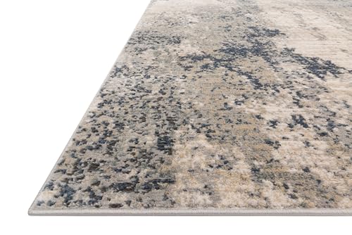 Image of Loloi Teagan Natural /Denim 6'-7 inch x 9'-2 inch Area Rug