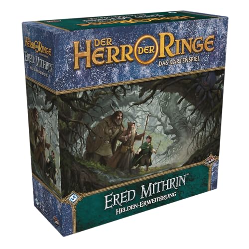 Fantasy Flight Games, Der Herr der Ringe: LCG – Ered Mithrin, Helden-Erweiterung, Expertenspiel, Kartenspiel, 1-4 Spieler, Ab 14+ Jahren, 30 Minuten je Spieler, Deutsch