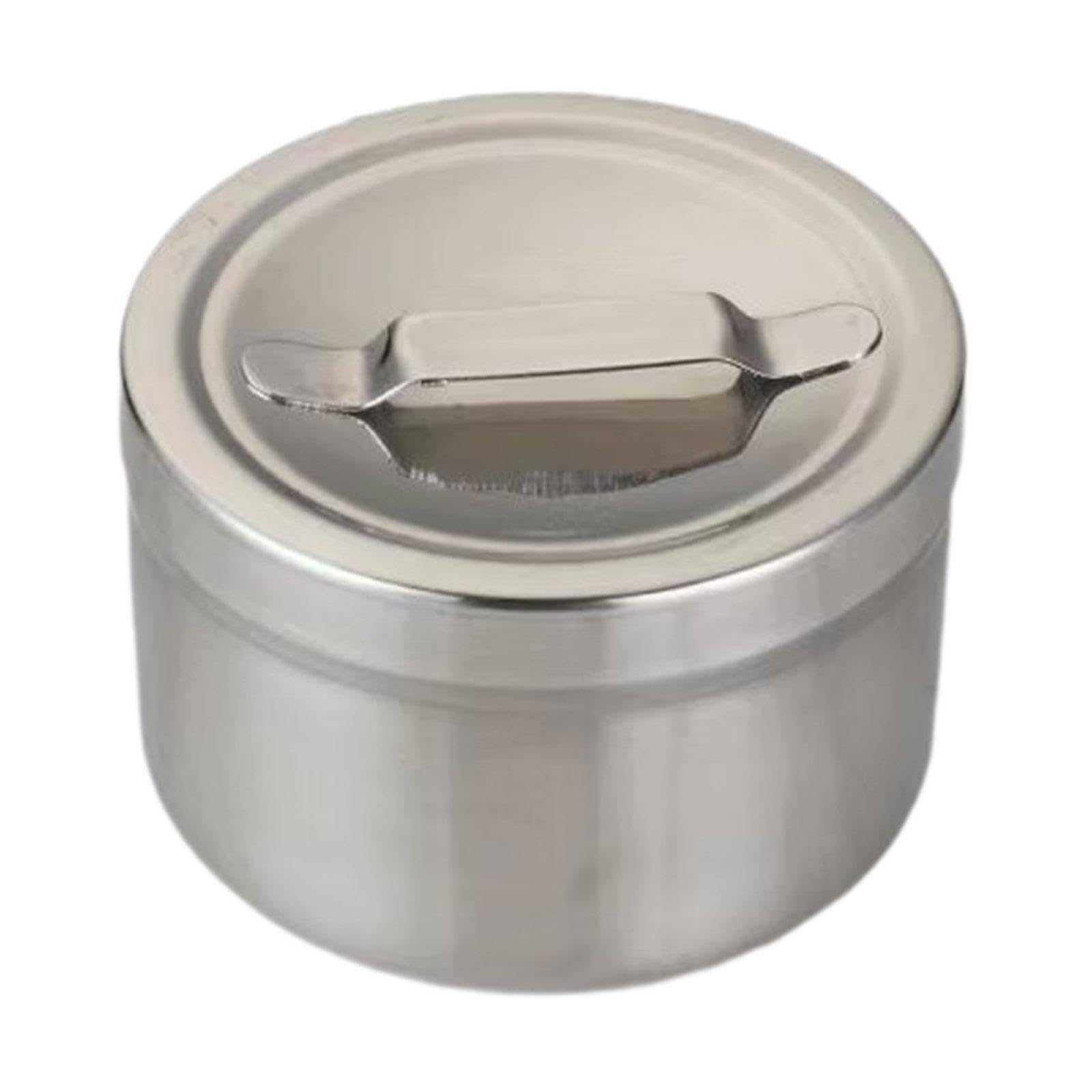 Amagogo Stainless Steel Medical Ointment Jar Compact Practical Dressing Container Lightweight Cotton Balls Dispenser for Beauty Salon