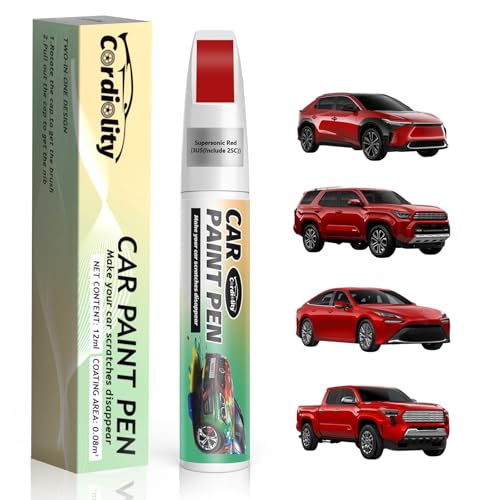 Image of Supersonic Red(3U5(Include 2SC)) Touch Up Paint Pen for Toyota,Car Paint Scratch Repair Pen Quick and Easy Fix Auto Paint Scratch