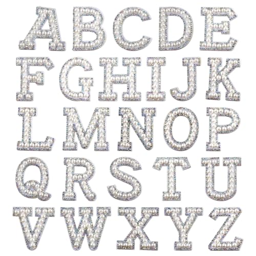 Patchs en perles et strass de A à Z faits main pour customisation haute couture - 2