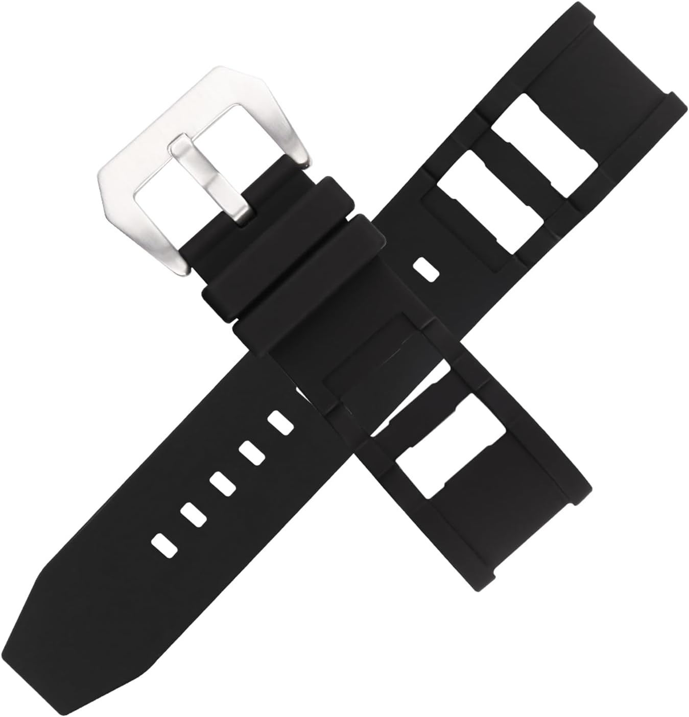 replacement for Invicta Russian Diver 1201 1242 1805 1845 1959 26mm Black Rubber Silicone Watch Band Strap Wirstband accessories for Men and Women