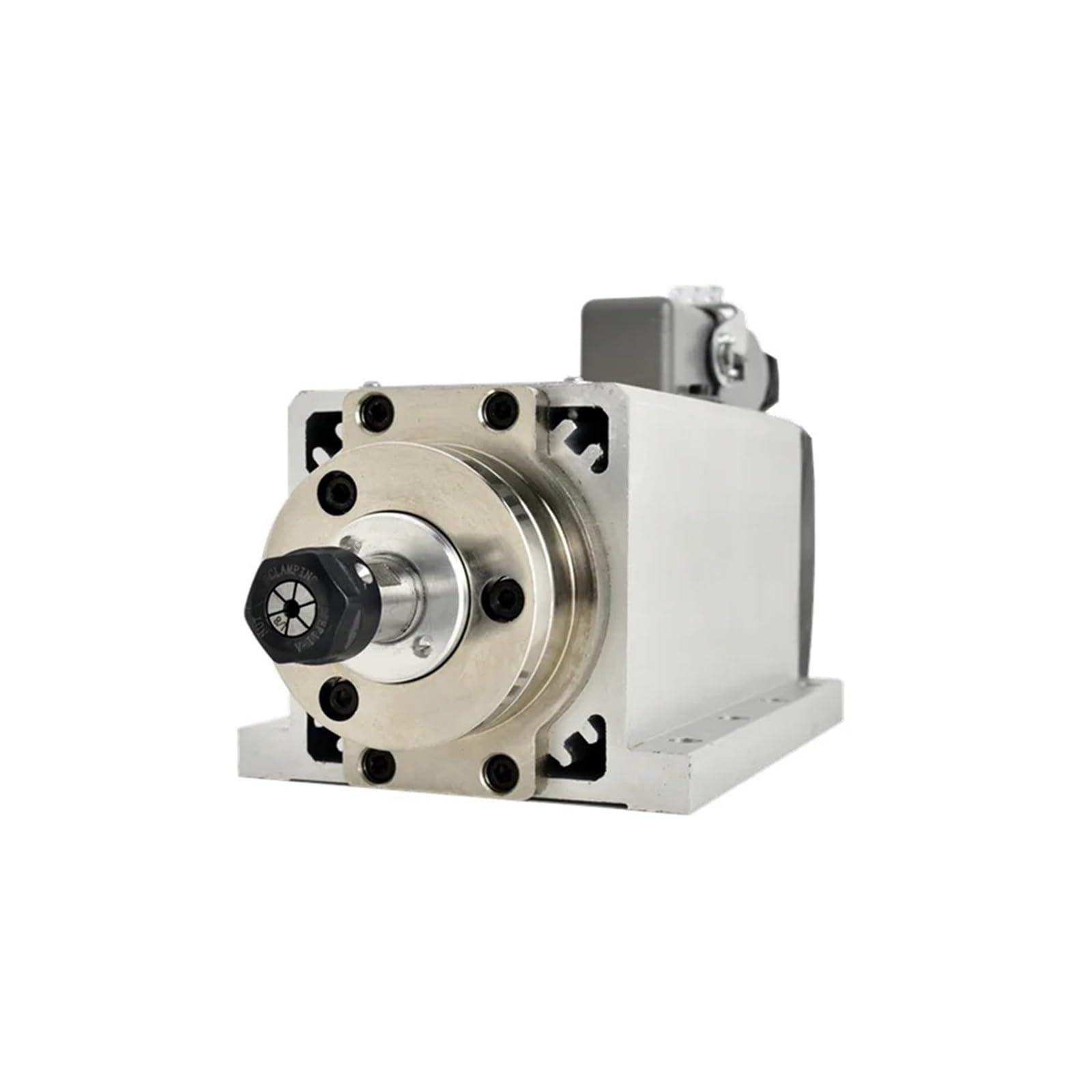 KACOME CNC for DIY CNC Machines 1.5kw 3kw 4kw 4.5kw 6kw Square air-Cooled Spindle ER11 air-Cooled milling Spindle with ER20 Collet(1500W,Without Edge)