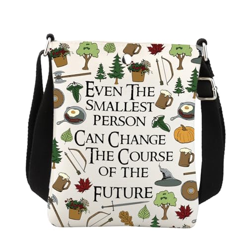 Sac à bandoulière fantasy livre imprimé avec citation de film culte pour passionnés