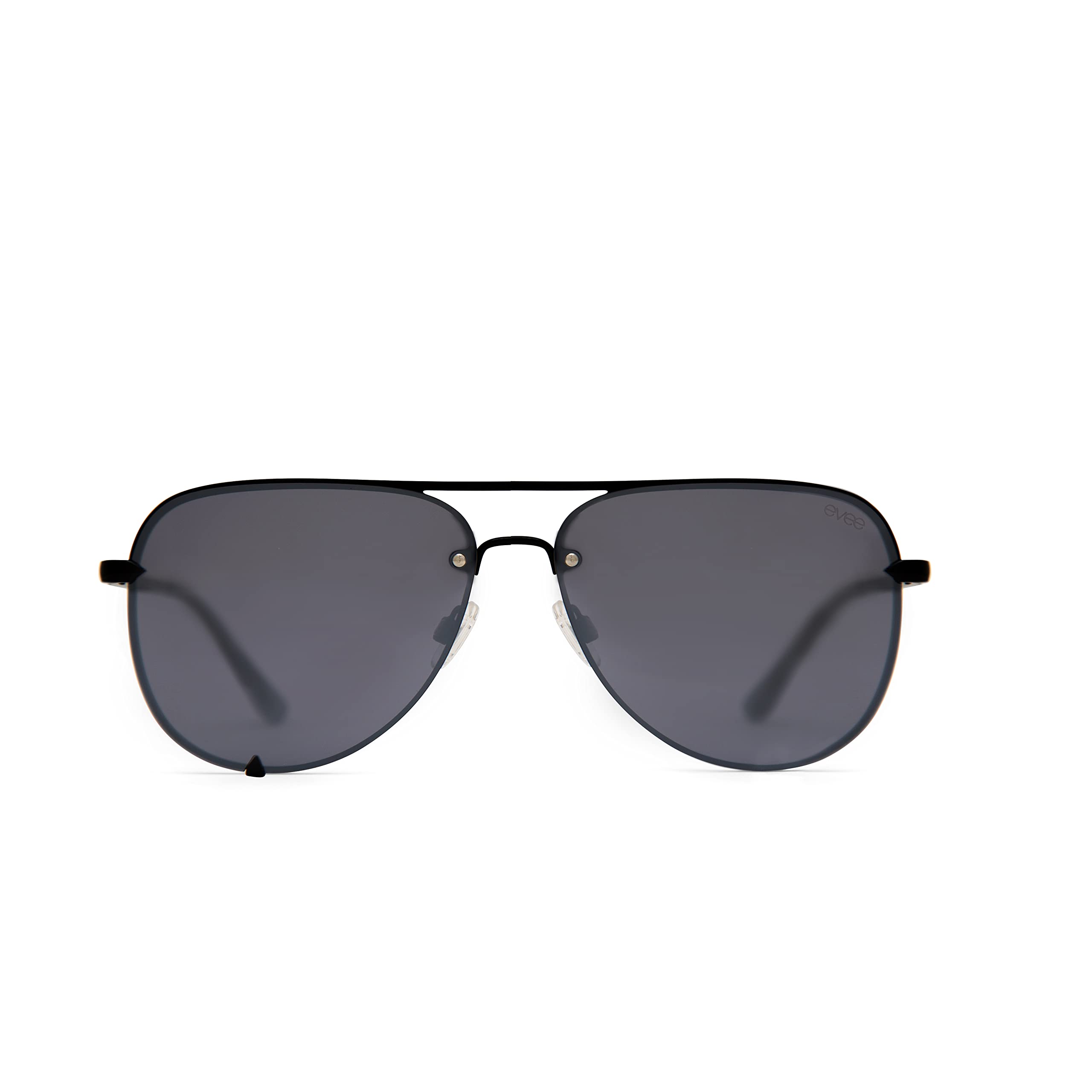EVEE Rimless Aviator Sunglasses For Women with Metal Frame - (Change)