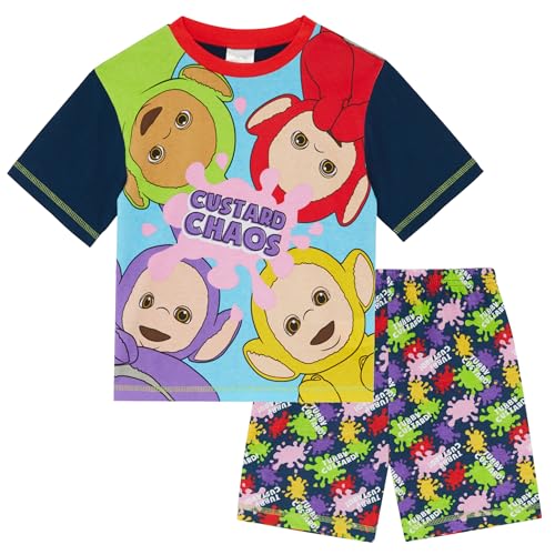 Teletubbies Custard Chaos - Ensemble de Pyjama à Manches Courtes - 100% Coton - 2-3 Ans: 98cm