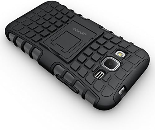 Samsung Galaxy Core Prime Case - Tough Rugged Dual Layer Protective Case with Kickstand for Samsung Galaxy Core Prime G360 / Prevail LTE - Black
