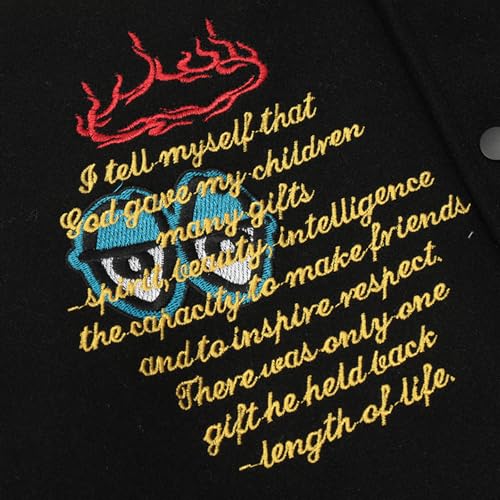 Chainsaw Man Men's Vintage Varsity Jacket Color Block Letter Graphic Baseball Jacket Unisex Coats Streetwear4