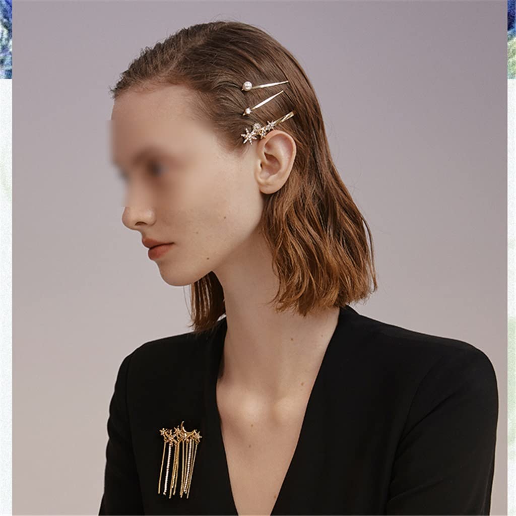 Brosche mit Sternquaste und Mikroeinlage aus Zirkonia, personalisiertes Anstecknadel-Accessoire