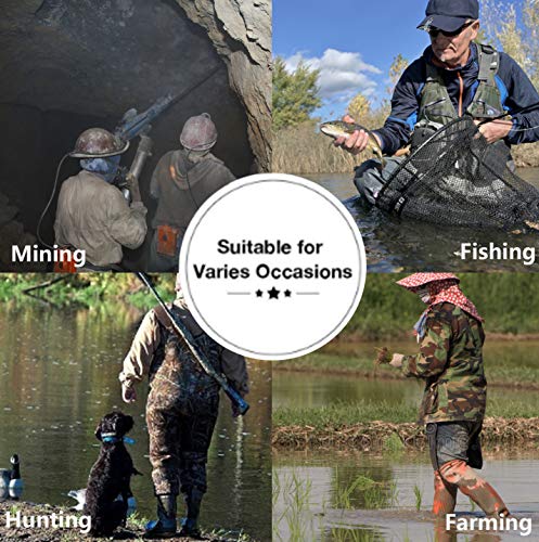 KOMEX Chest Waders Upgrate Fishing Boots Waders Hunting Bootfoot with Wading Belt Waterproof Boots Breathable Nylon and PVC Wading Boots for Men and Women (