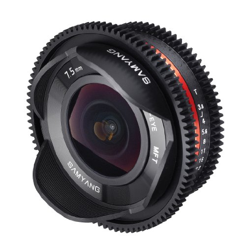 Samyang Cine Sycv75Mft 7.5Mm T3.8 Cine Fisheye Lens For Olympus/Panasonic Micro 4/3 Cameras #TOP1