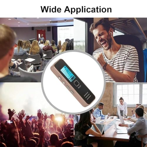 Image of DDLC 32GB Mini Digital Voice Recorder Memory | Voice Activated | Professional Audio MP3 Player Recording Device with Microphone | LCD Display, USB 2.0