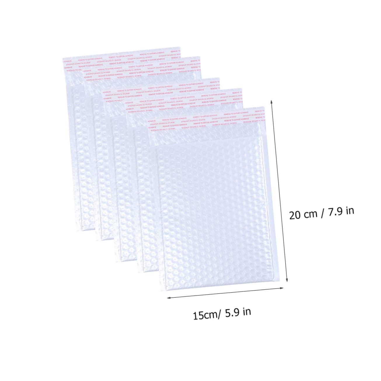 FUNOMOCYA Wrap Mailing Pouches 50pcs Mailer Self Sealing Bag Storage Bag Packaging Bag White 20x15cm