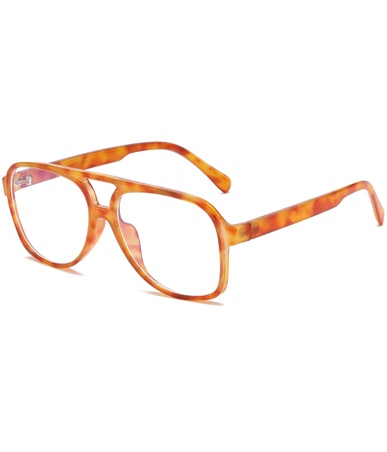 Retro Blaulicht Pilotenbrille für Damen Herren 70er Jahre übergroßer Rahmen Anti-Augenbelastung