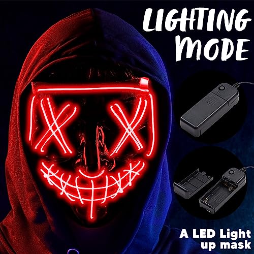 Joyin 11409/12/38/39/40,11727/28/29 Halloween Led Mask Light Up Scary Mask And Gloves thumb #3