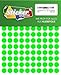 Produktbild 480 Klebepunkte, 15 mm, Markierungspunkte, Punkt, PVC, Vinyl, Folie, Neon, grün, leuchtend, rund, selbstklebend