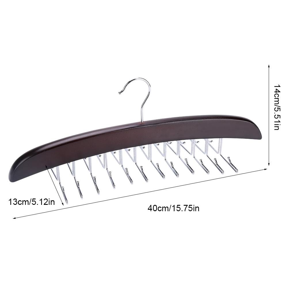 24 Ganci Portacravatte Rotante Attaccapanni per Cravatta Cinghia per Cravatte Titolare Fermacravatte Armadio Storage Organizer Ganci per Rastrelliere per Cinture Cravatte Cappelli (Dark Red)
