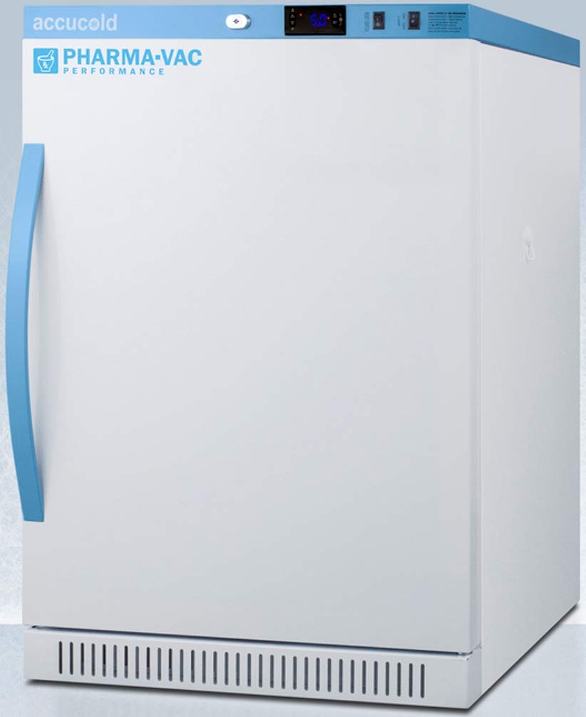 Summit Appliance Ars6pvdr Pharma-Vac 6 Cu.Ft. Freestanding ADA Height All-Refrigerator With 3 Removable Ventilated Drawers, Silver-Ion Handle on Fridge.com - View 2