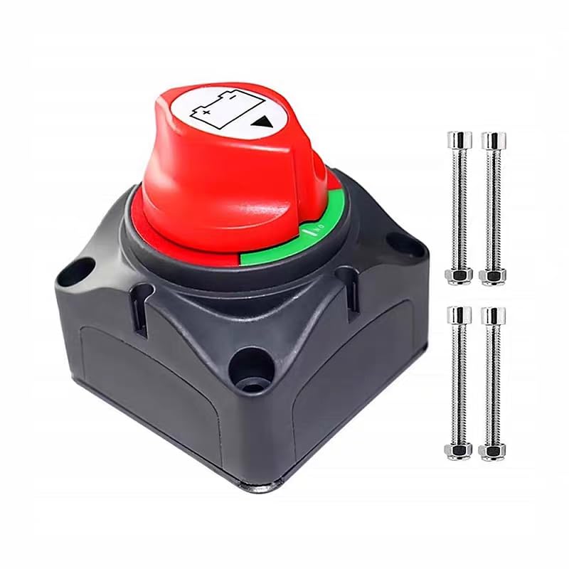 1PC Battery Switch Disconnect Isolator, 600A 12-72V Battery Power Cut Master Switch, for Marine, Car, Off-Road Vehicle, Truck, RV Marine Boat Yacht