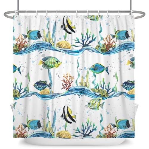 ASDCXZ Fish Shower Curtain 180x180 cm - Image 4