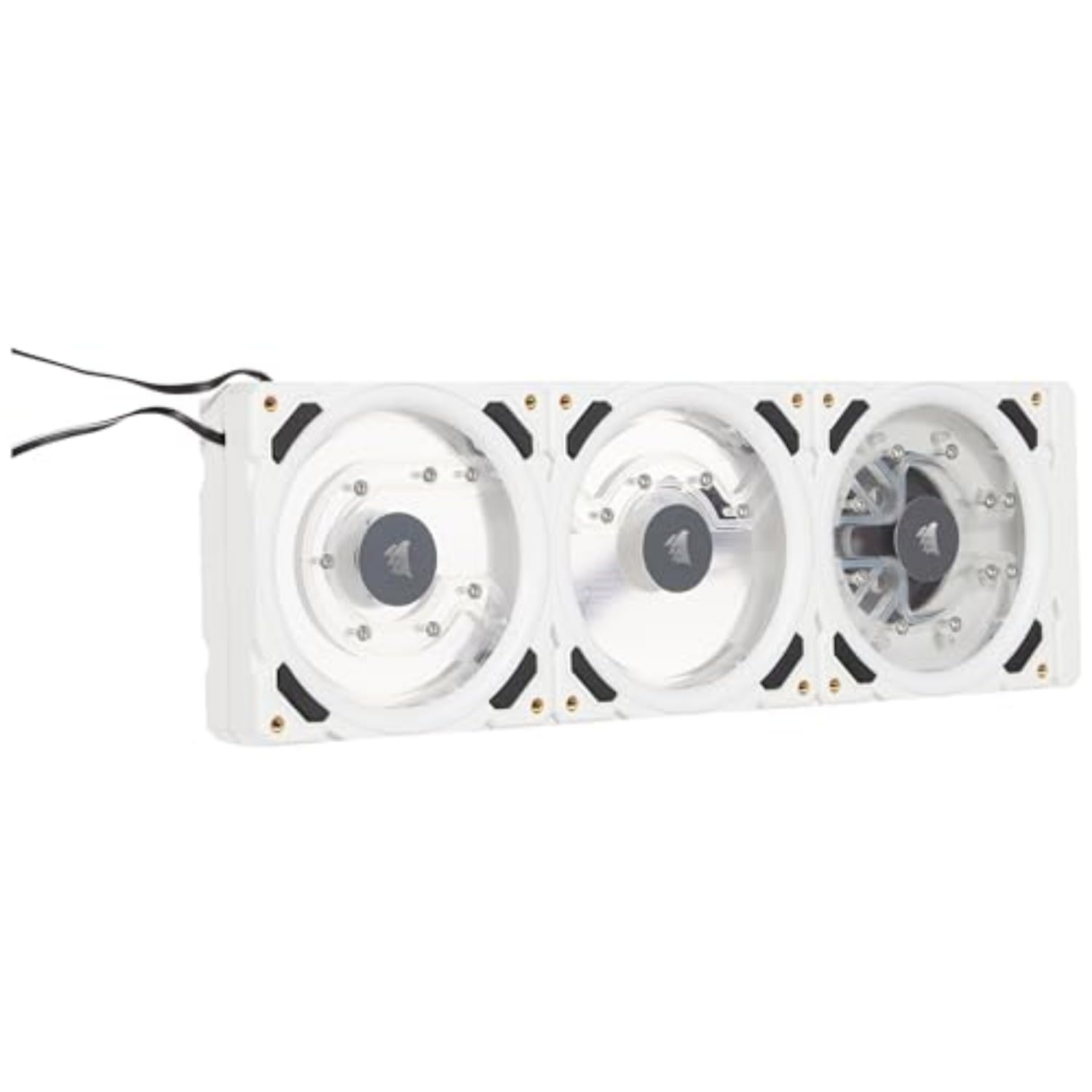 Corsair Hydro X Series XD7 RGB pompa/zbiornik Combo (system płyt rozdzielczych 360 mm, pompa PWM D5, zbiornik 140 ml, 36 indywidualnie adresowalnych diod RGB, czujnik temperatury), kolor biały