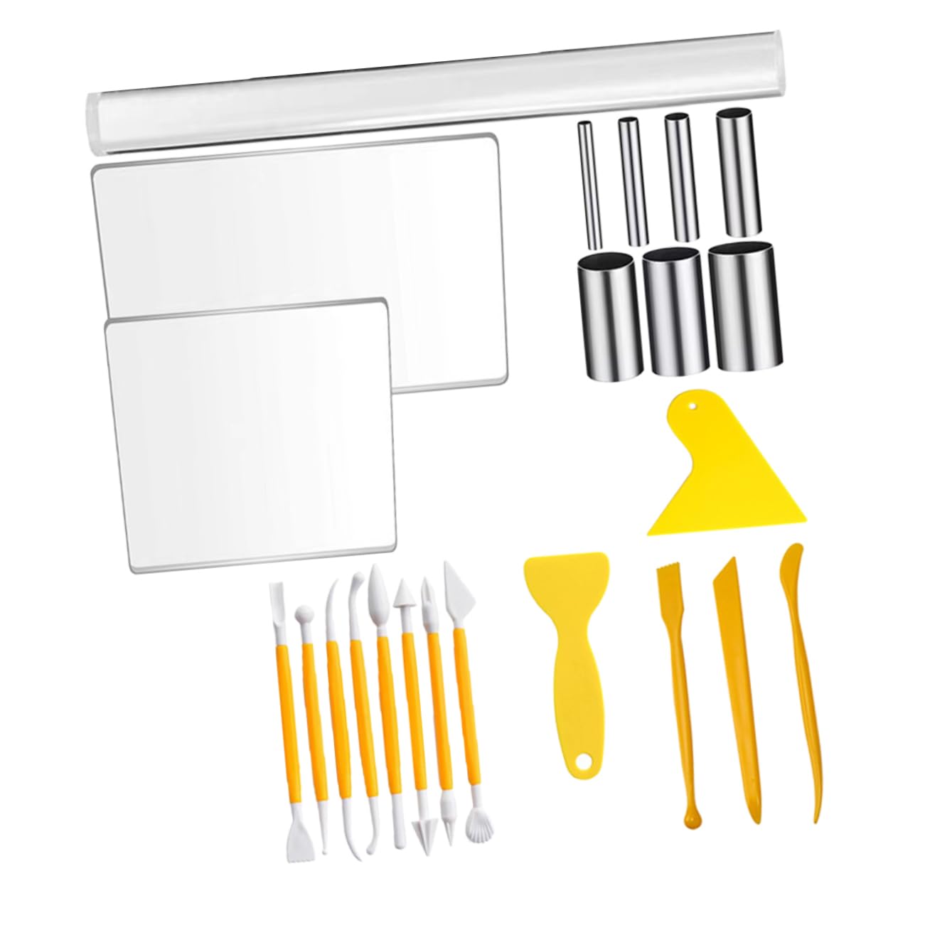 Gadpiparty 23pc Clay Cutting Tools Set Sculpting Tools for Polymer Clay DIY Art Projects Craft