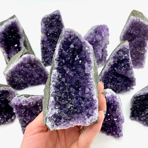 Améthyste brute en cluster de 100-150g et géode de quartz violet - 2