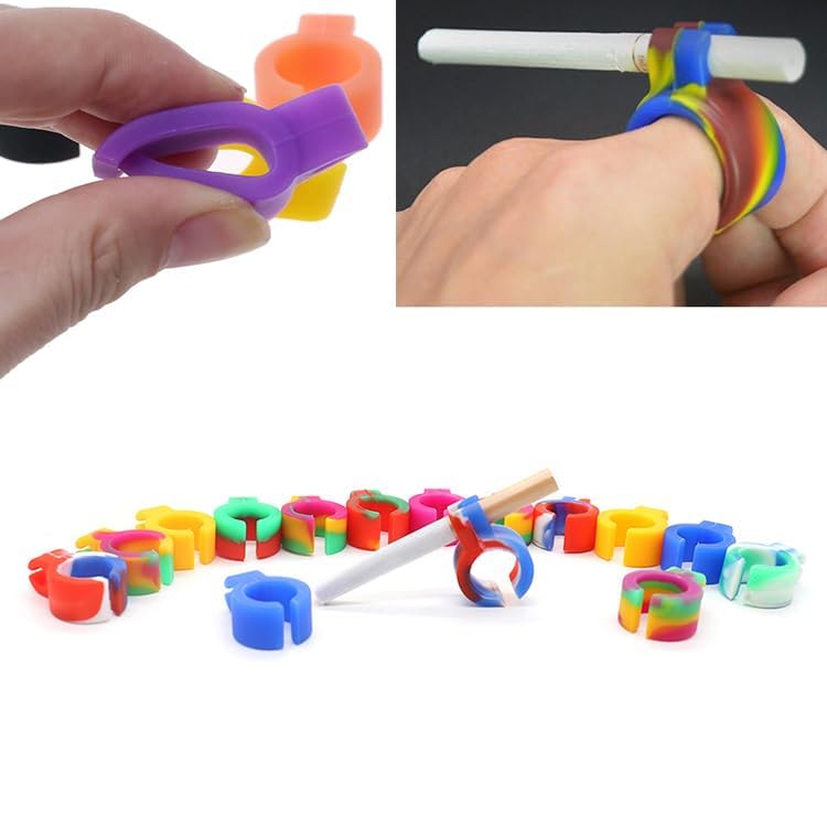 Pack of 10 Cigarette Holder Ring, Silicone Cigarette Holder Ring, Gaming  Smoking Ring, Hands Free Smoking, Adaptable Smoking Ring, Keep Hands Free  for Console Players, Guitar Players and Drivers : Amazon.de: Electronics