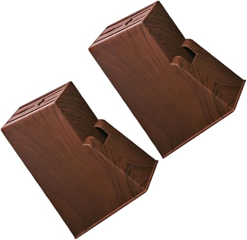 UPKOCH Soporte de almacenamiento 2 unids soporte de bloque de grano de madera soporte de bloque de almacenamiento Cuchillos Bloque de almacenamiento disponible en Yaxa Venezuela