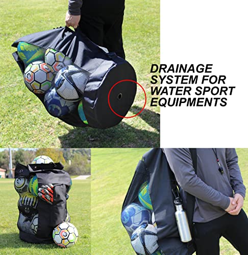 Fitdom 43239-70227 Heavy Duty Xl Soccer Mesh Equipment Ball Bag W/Adjustable Shoulder Strap Design thumb #5