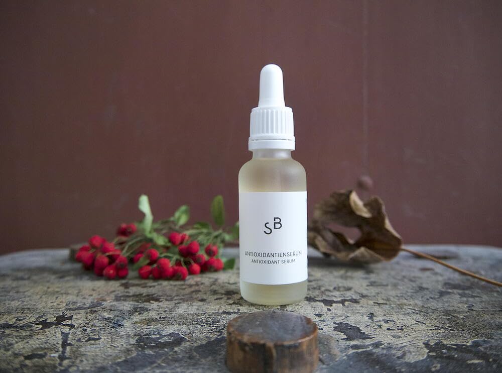 Studio Botanic Antioxidantienserum – antioxidative Gesichtspflege mit BIO-Granatapfel und Grüner Tee Extrakt – 30 ml Pipettenglasflasche – 100% Rein Natürlich – Zertifizierte Vegane Naturkosmetik