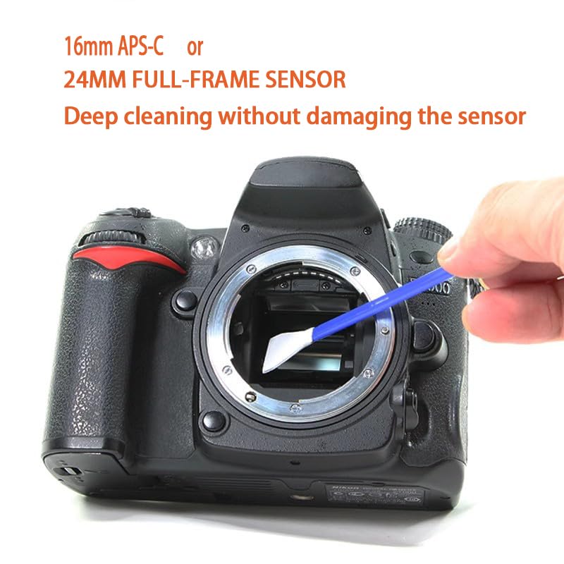 Professional SLR Camera Cleaning Kit Digital Electronics Cleaning Tool for All SLR DSLR Camera Lens LCD Screen Cleaning includes Cleaning Stick Cleaning Liquid, Air Blow, Lens Pen - Image 6