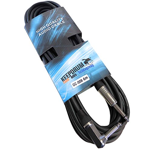 keepdrum Câble instrument câble de guitare Jack – Jack 6,3 mm GC-008 6m Winkelstecker - Les Beatles, Paul McCartney, John Lennon, RIngo Starr, George Harrison keepdrum Câble instrument câble de guitare Jack – Jack 6,3 mm GC-008 6m Winkelstecker – Image 3