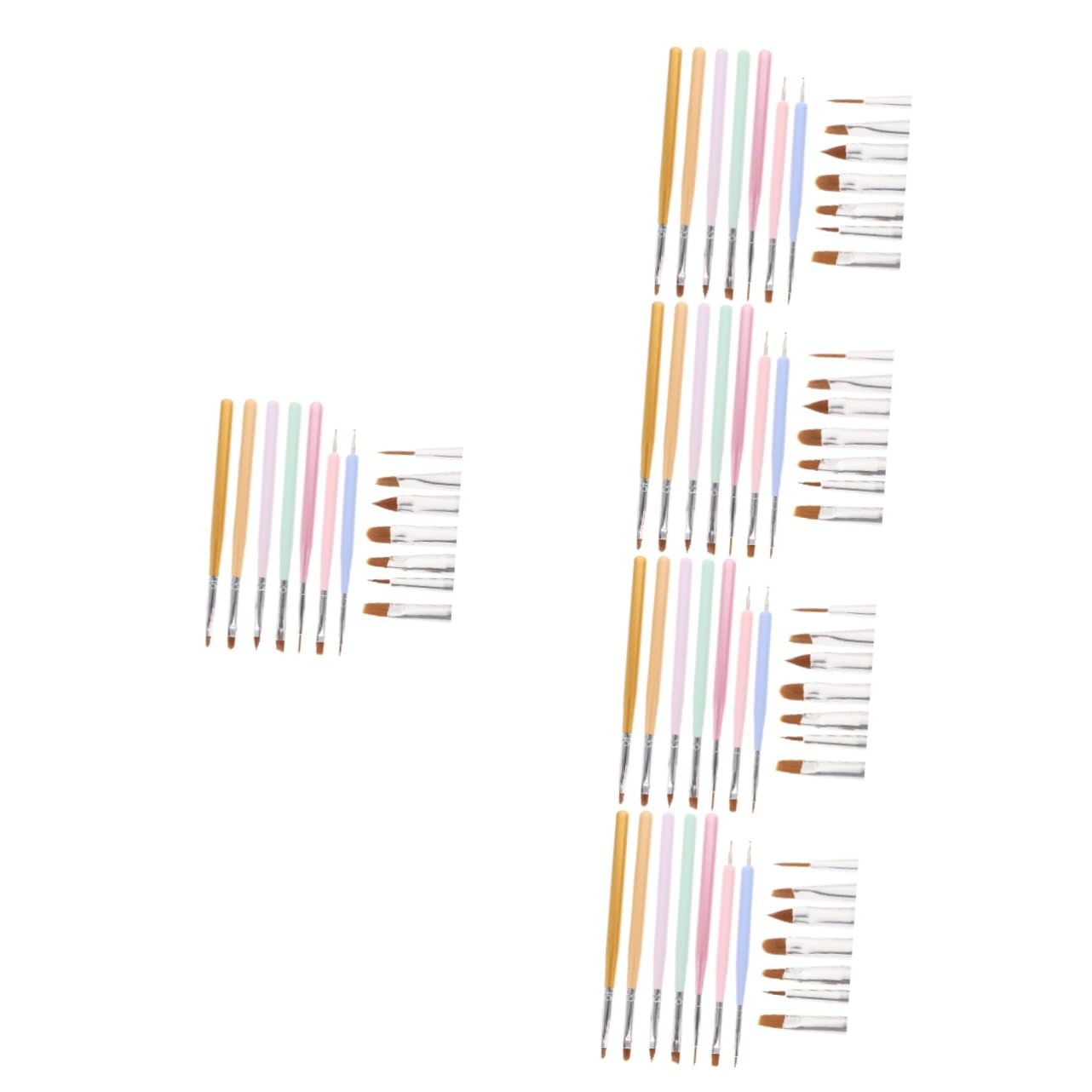 FRCOLOR Juego De 5 Pinceles Para Manicura Y Pedicura Para Salón De Uñas 7 Unidades X 5