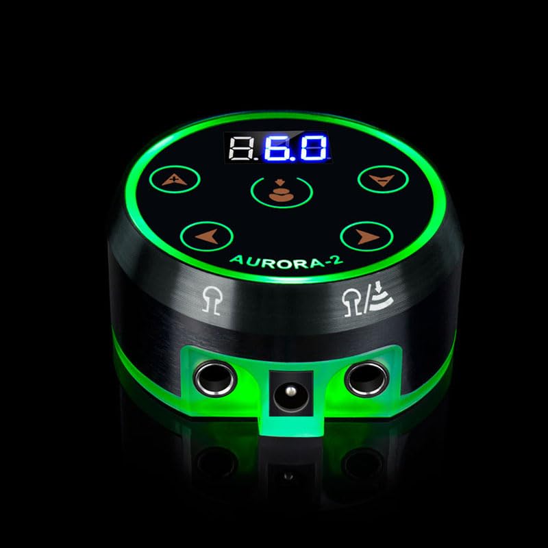 HJ Led-250 Tattoo Equipment Tattoo Machine Power Supply Stabilizer Transformer Hook Line Foot Switch Touch Screen Aurora Color Changing Power Supply+Connection Cable