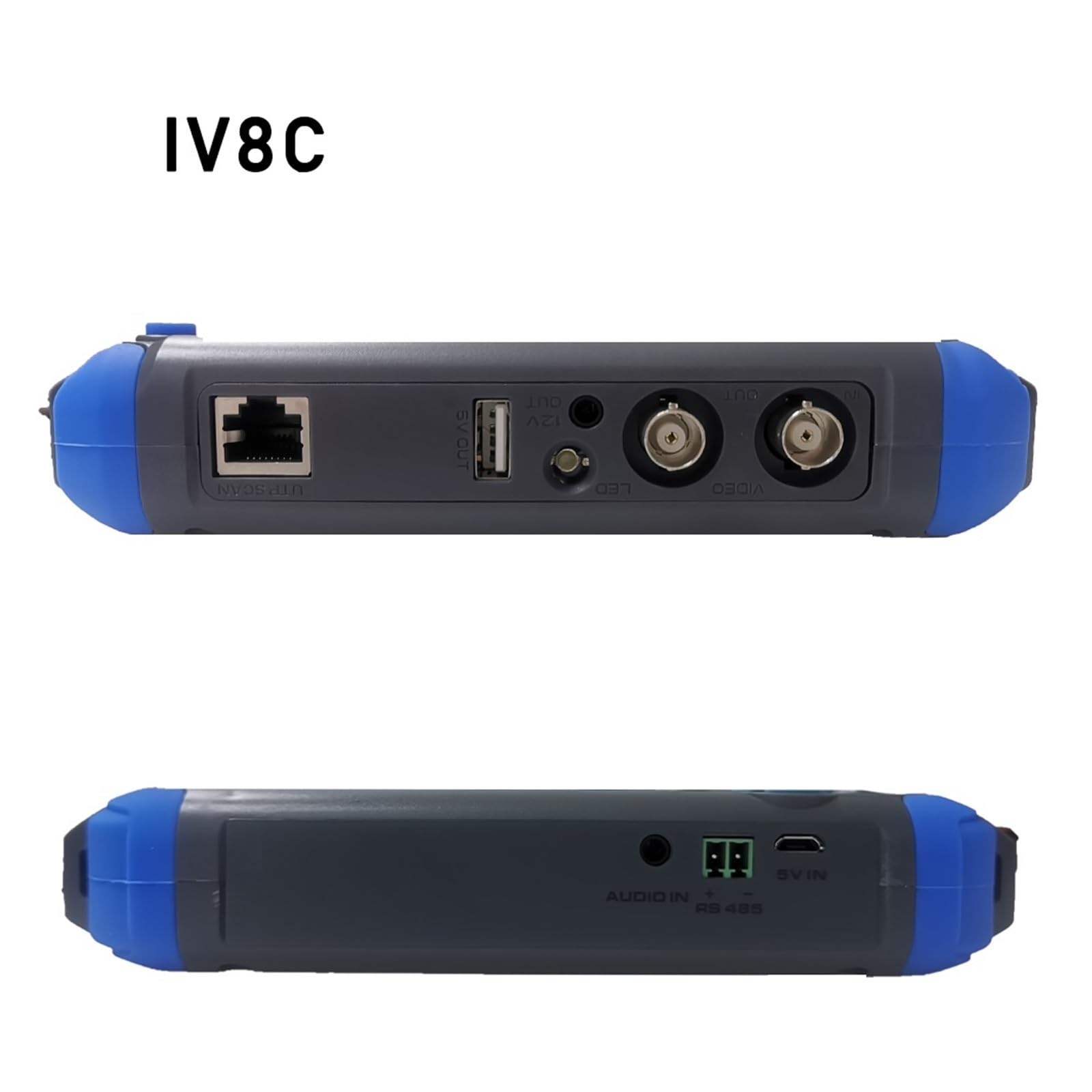 Testeur de vidéosurveillance, IV8W/8C/IV5 TFT LCD HD 8MP TVI AHD CVI CVBS Dans Un Testeur De Vidéosurveillance Caméra Sécurité Analogique Moniteur Outil Test Conception Poignet(8W with HDMI VGA)