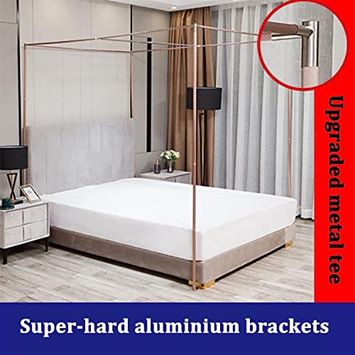 Cama engrosada con soporte de mosquitera para noches tranquilas 3