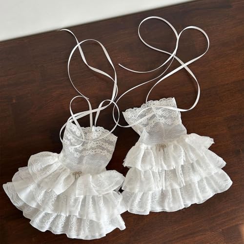 Women Tiered Ruffle Lace Leg Warmer Sweet Over The Calf Leg Socks Baggy Cuffs Ankle Heap Socks Mesh Flared Leg Sleeves4