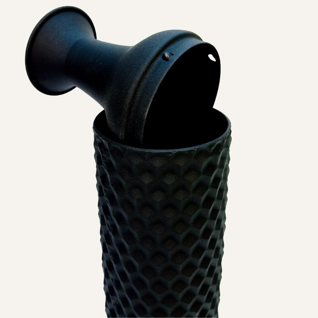 Leewadee Set de 2 Grandes Jarrones de Suelo Metal para Pampa | 2 Jarrones Deco para el Salón, en pareja junto a chimenea & TV para Pampa & ramas. Irrompible, sin astillas