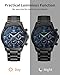 BENYAR Mens Watches Quartz Movement Analog Chronograph Stylish Casual Wristwatch with Stainless Steel Bracelets Waterproof Luminous Date Watches Elegant Gift for Men