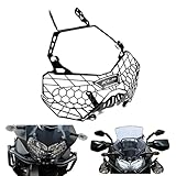 GOODELY KLR650 Front Headlight Guard Cover Compatible With KLR 650 Adventure 2021 2022 2023 2024 2025 Motorcycle Front Protector (Black)