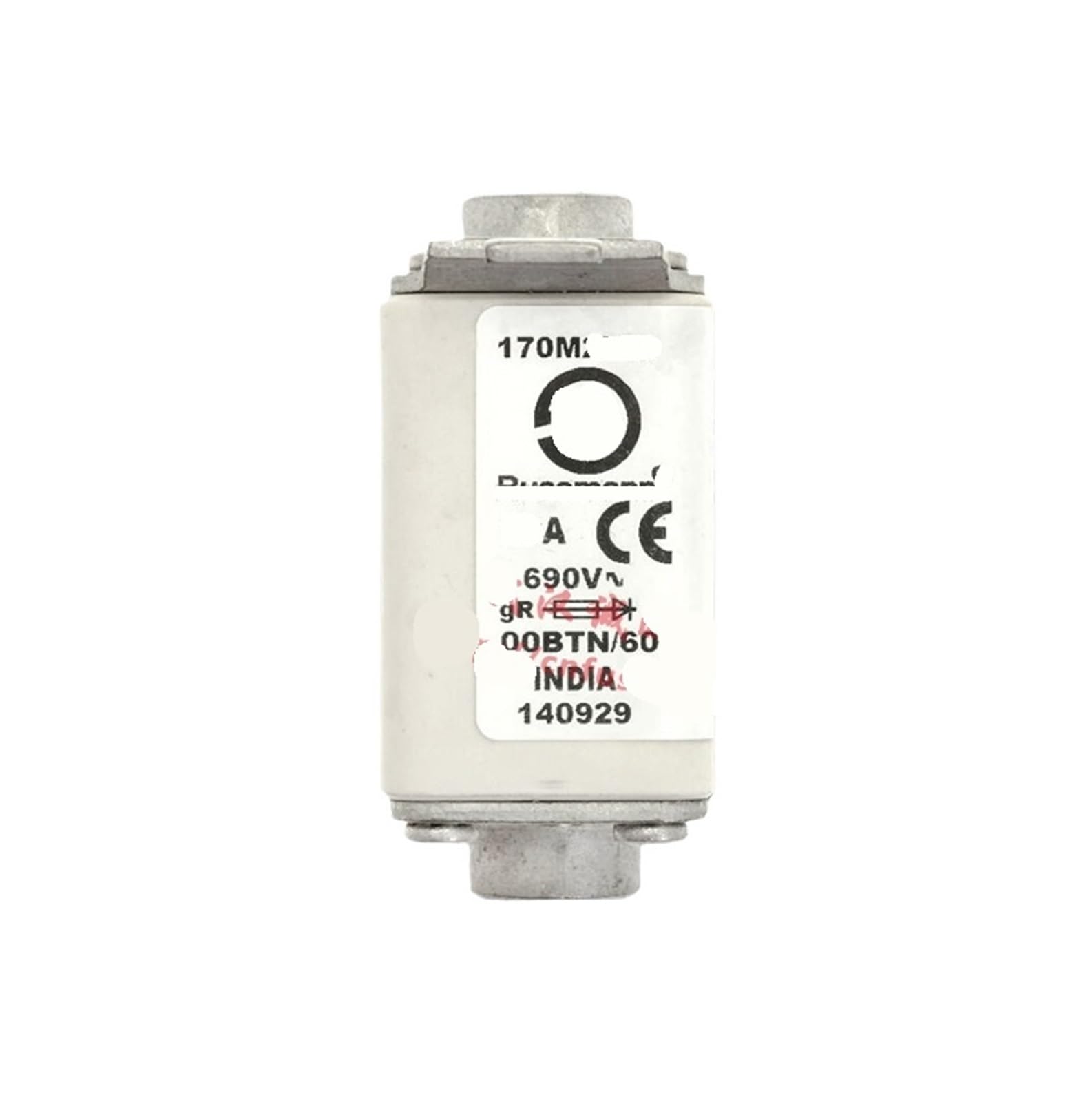 Fusible 170M2762 63A 690V aR pour protection de puissance industrielle