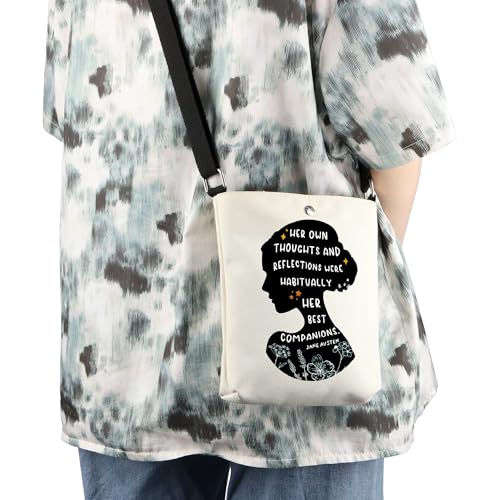 WCGXKO Famous Author Inspired Crossbody Bag Romance Bookish Gift Bookworm Gift3