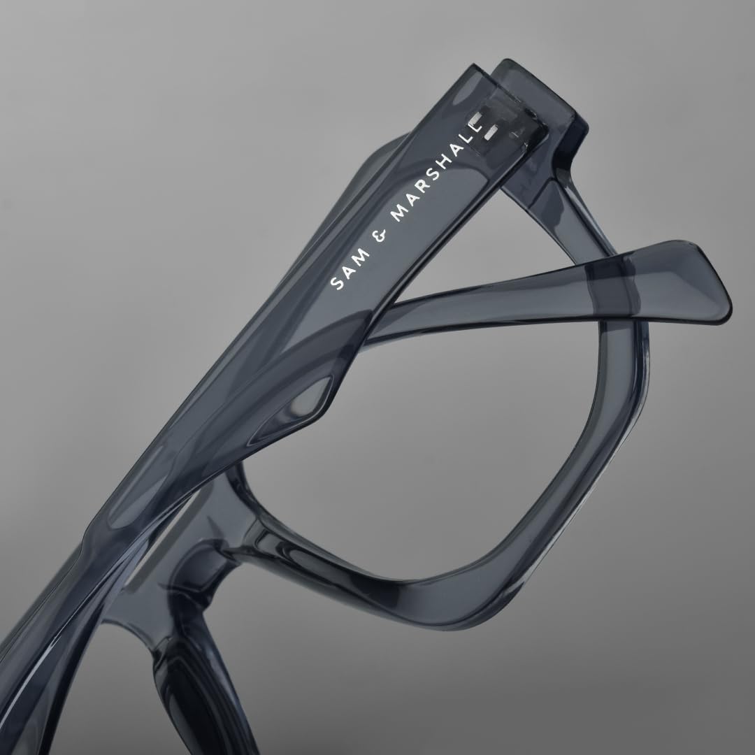 SAM AND MARSHALL LEXEN Eyeglasses Light Weight Frames I Square Shape I Polycarbonate Frames I Prescription Friendly I Men & Women - Image 2 thumbnail