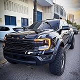 Amber DRL LED Boards Fit For For Ford Ranger T9 Lariat Raptor 2023 2024 2025 LED Headlight, Daytime Running Light, Daytime Running Light DRL Left&Right Chips (Matrix (Performance LED))