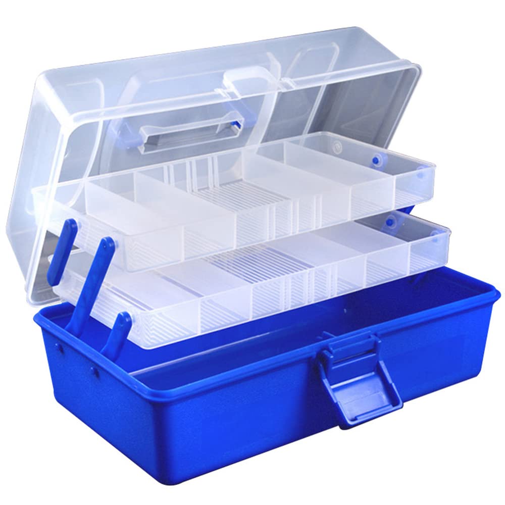 Angelkoffer, Mehrschichtige Angelbox, Aufbewahrungsbox für Angelzubehör, Aufbewarhungsbox für Angel Zubehör und Geräte