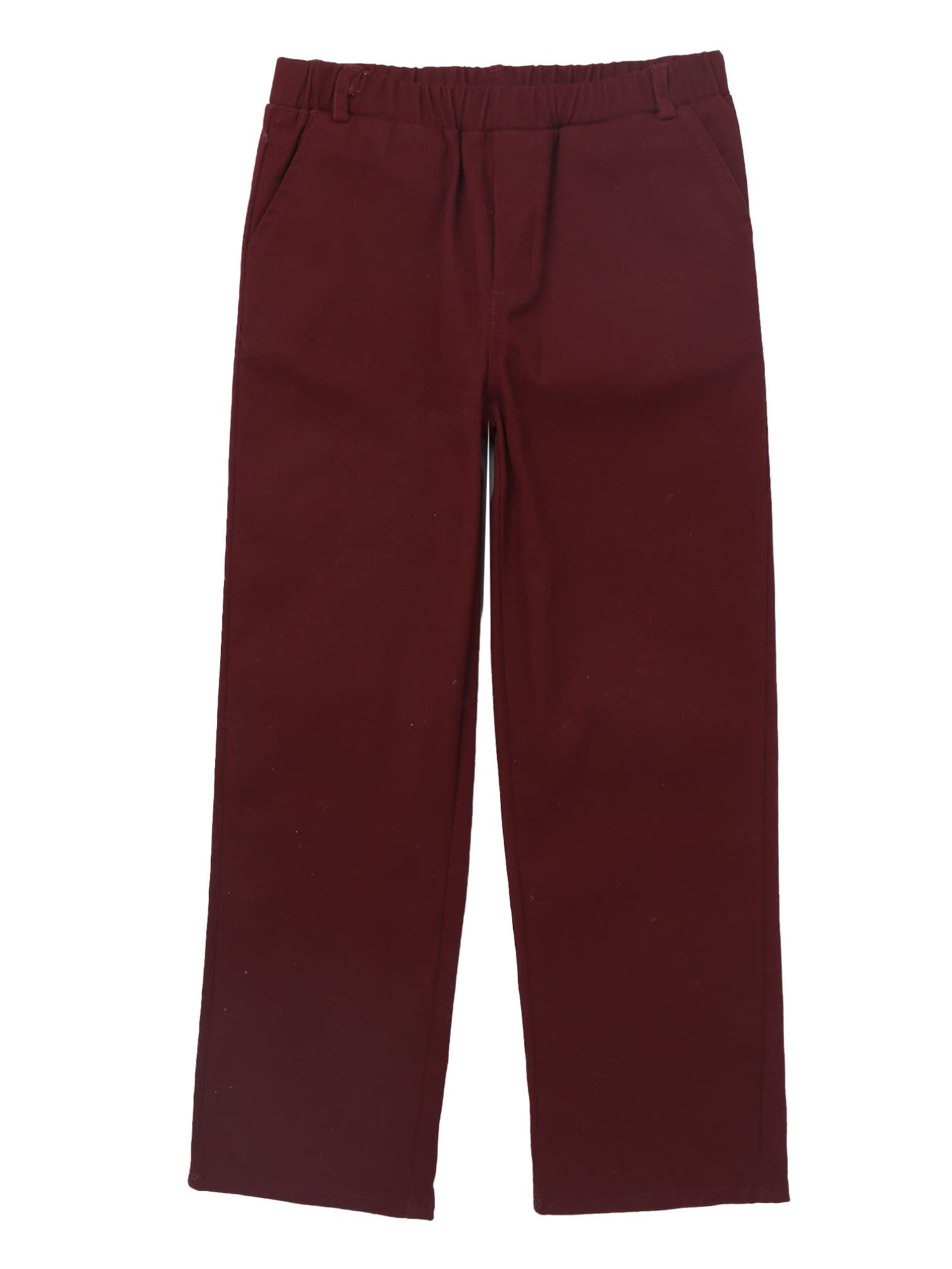 Agoky Pantalones Formales para Niños Pantalones De Uniforme Escolar Pantalón De Béisbol Pantalones Elegante para Boda Bautizo Cumpleaños