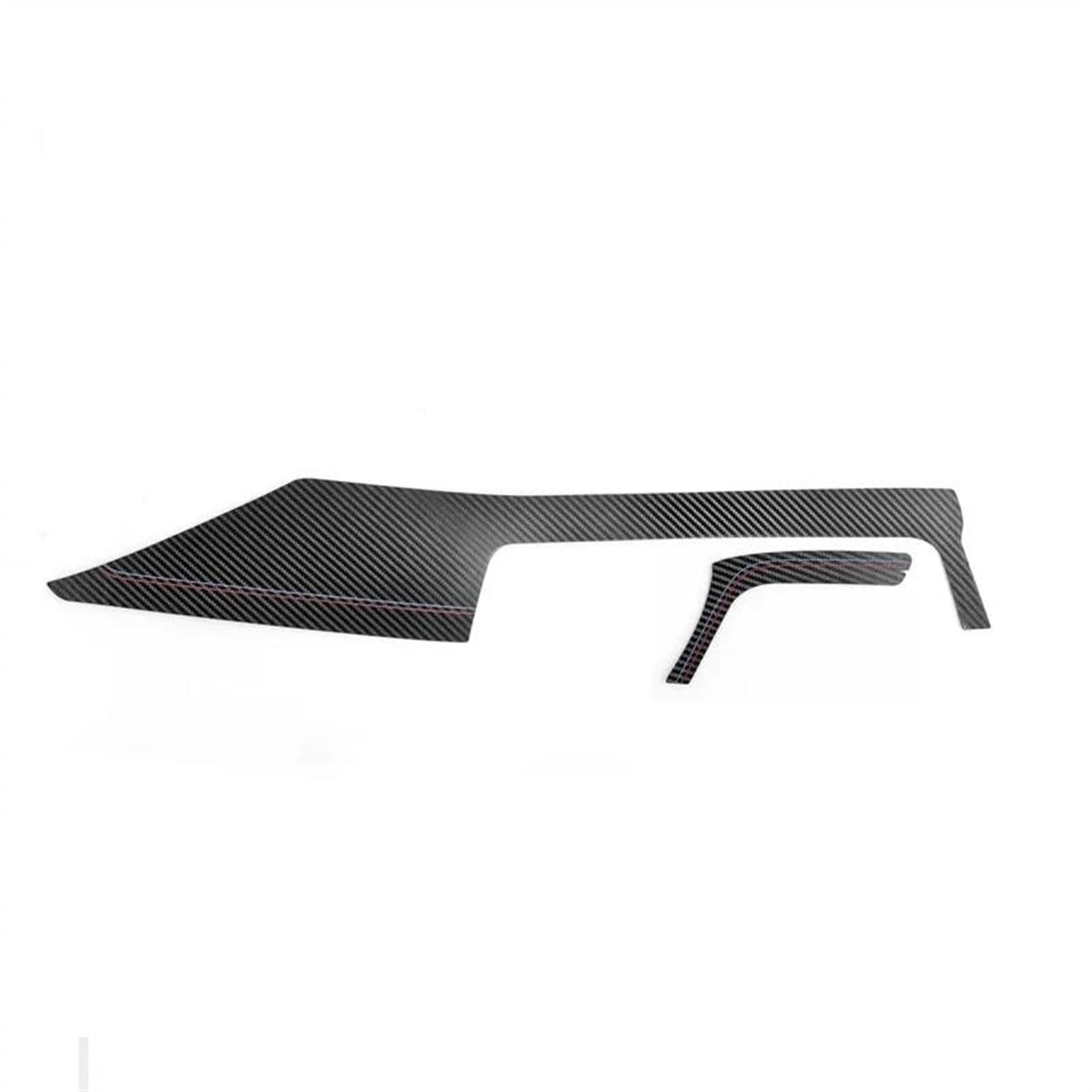 for F30 F32 F34 Car Interior Dashboard Panel Instrument Trim Covers Stickers HGMGFYCX(Carbon Leather RHD)